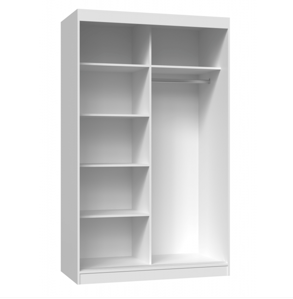 Iga 120 A/B garderobe hvid