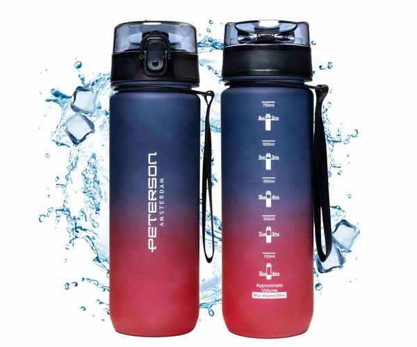 Vesipullo 750ml PTN HY-001-750-9522 Violetti-punainen
