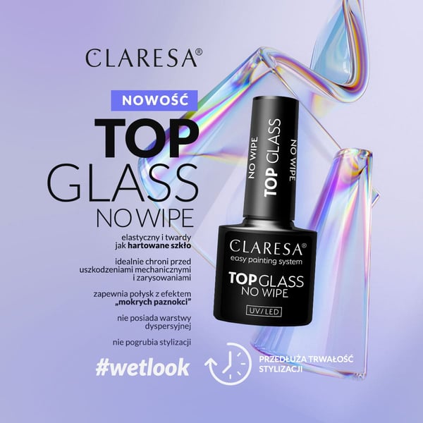 Claresa TOP GLASS uden torkdug 5g