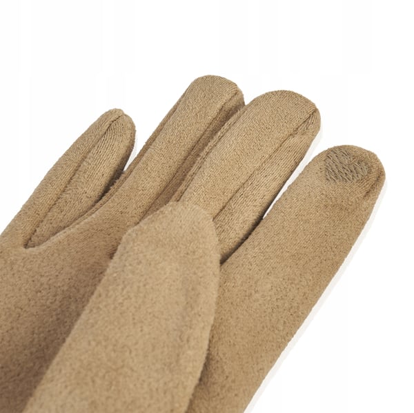 GFD-07 beige damdamshandskar i mocka