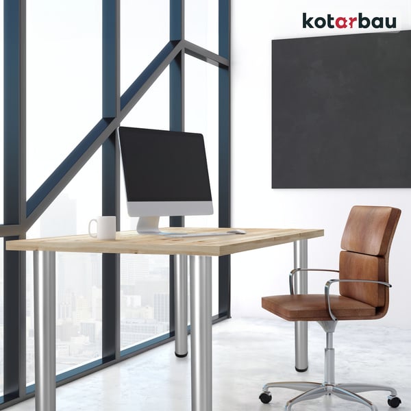 KOTARBAU justerbar bordsbens set 71-74,5 cm stål silver aluminium 4 st