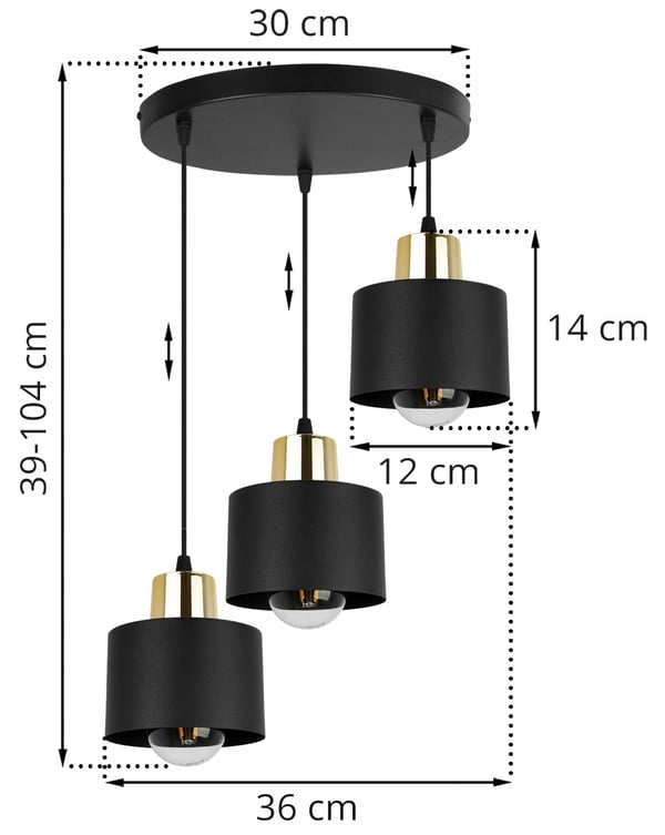 MODERNI KATTOVALAISIN MUSTA LED-VALAISIN