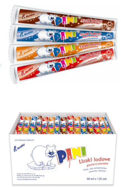 Pini-jäätikkusekoitus, 4 makua - 40 ml x 120 palaa