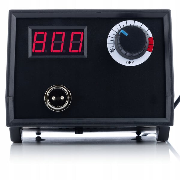 Rosfix 60W brændeovn/brændeovn med display Rosfix Sort Fenix RBB60W + Svamp til loddespidser 50x35mm 1 stk.