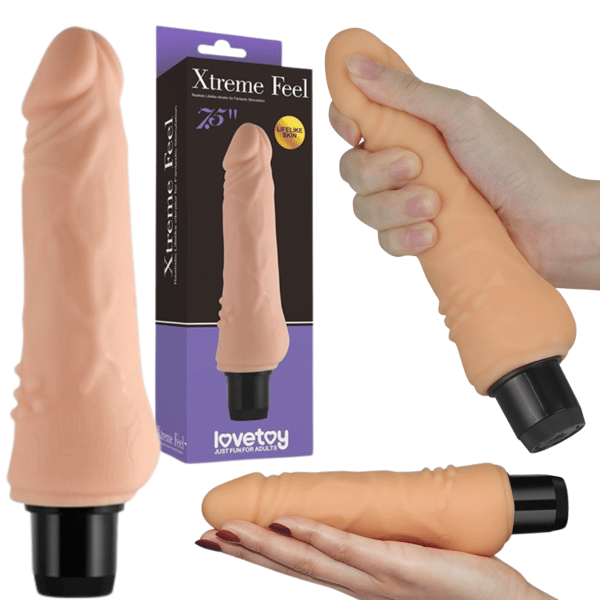 Lovetoy Extreme Feel Cyberskin 7,5 tuumaiset värinävyttimet