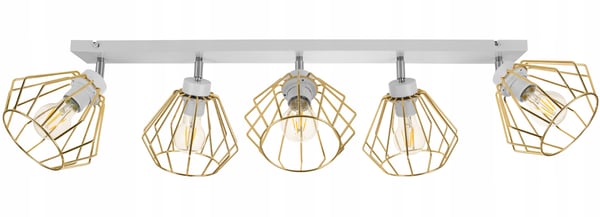 Lofthængende lampe med gylden LED-loftlampe