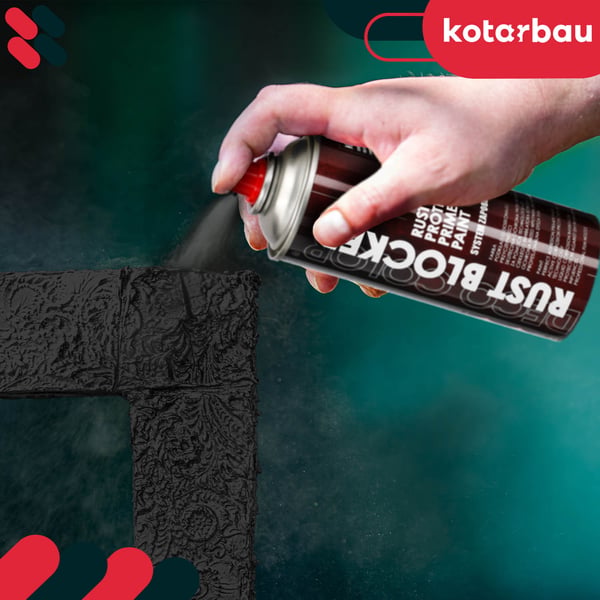 Rustspraymaling til metalhegn og porte beskyttende sort RAL 9005 400