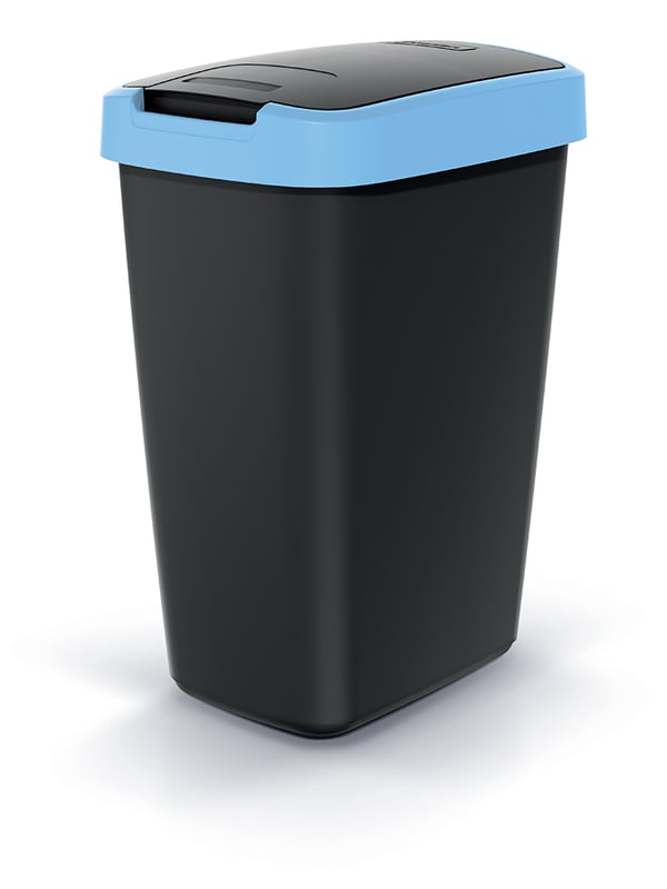 12L COMPACTA Q affaldsspand lyseblå | Sort
