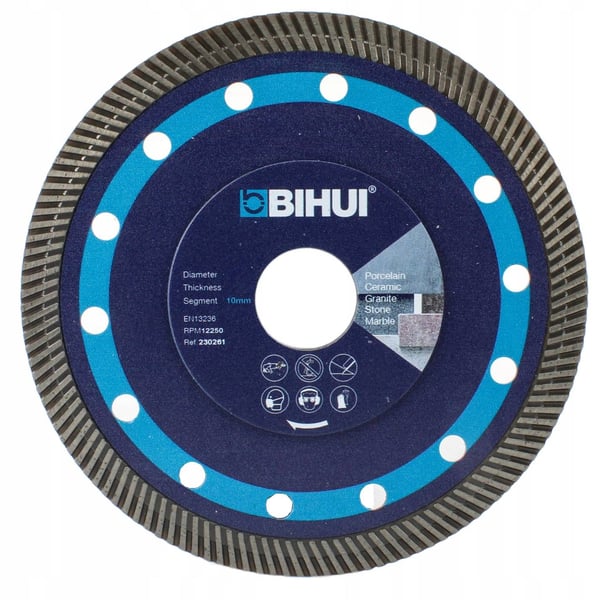 BIHUI supertunn diamantblad för kakel 115 mm