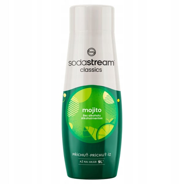 Sodastream siirappisarja Sitruuna-Lime ja Limonaadi ja Greippi ja Appelsiini-Mango ja Mojito