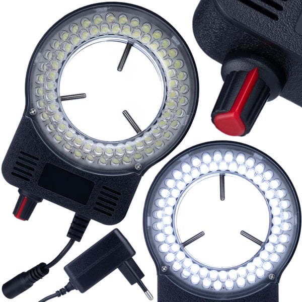 Justerbar 72xLED-mikroskopbelysning