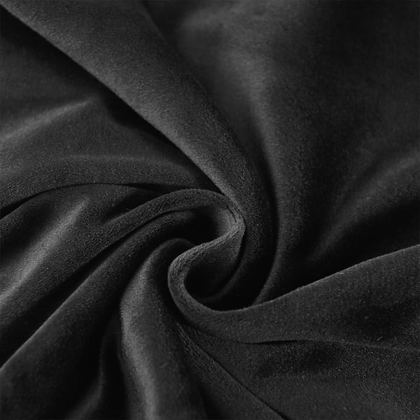 Toscana-samettinen tuolinpäällinen, paksu musta sametti