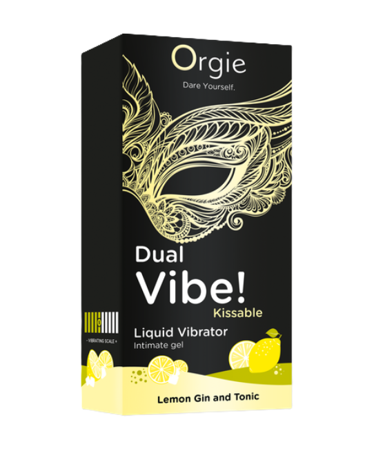 Orgies - Dual Vibe! Flydende Vibrator 15ml - Citron Gin og Tonic