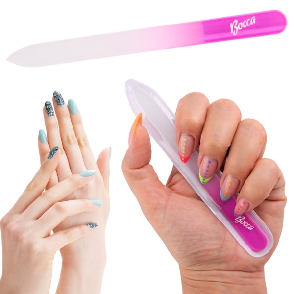 14 cm glaspulje 2-sidig manikyr