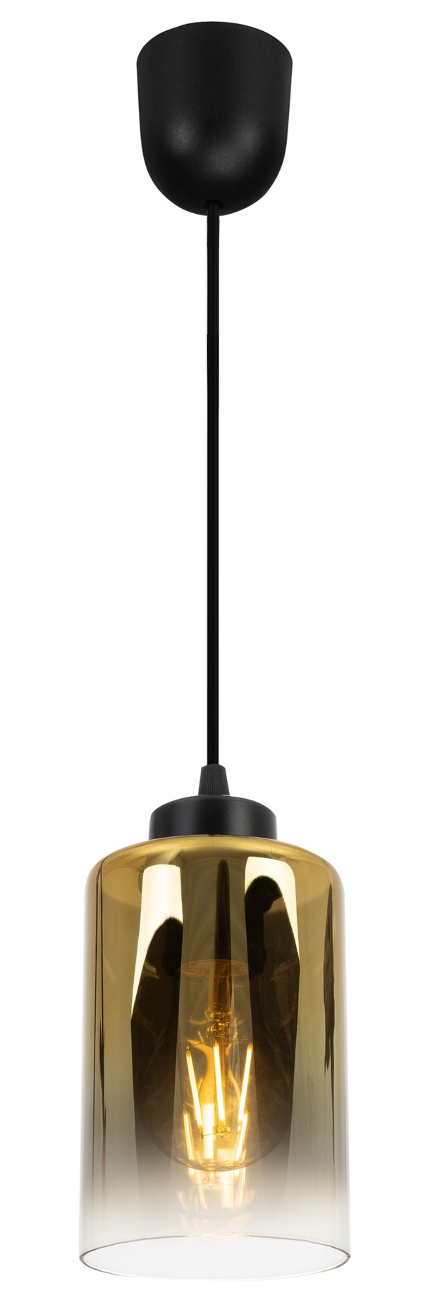 MODERNE ELEGANT HÆNGELAMPE MED GLASSKÆRM