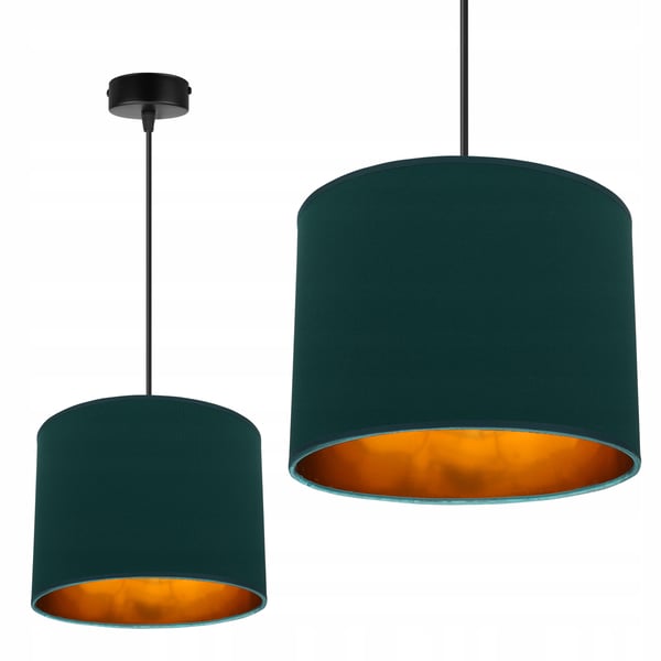 LOFTSLAMPE MED GYLDET LED-SKÆRM