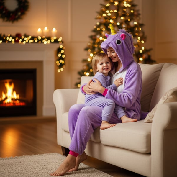 Onesie kigurumi kostume - enhjørning Onesie kigurumi kostume - enhjørning