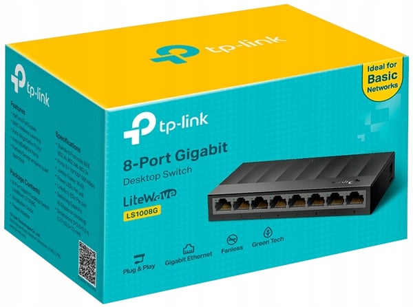 TP-Link LS1008G 8x100/1000 hallitsematon kytkin