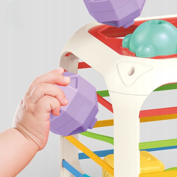 Montessori Sensor Cube, Elastinen Monitoimipyyhekumi, 7-in-1