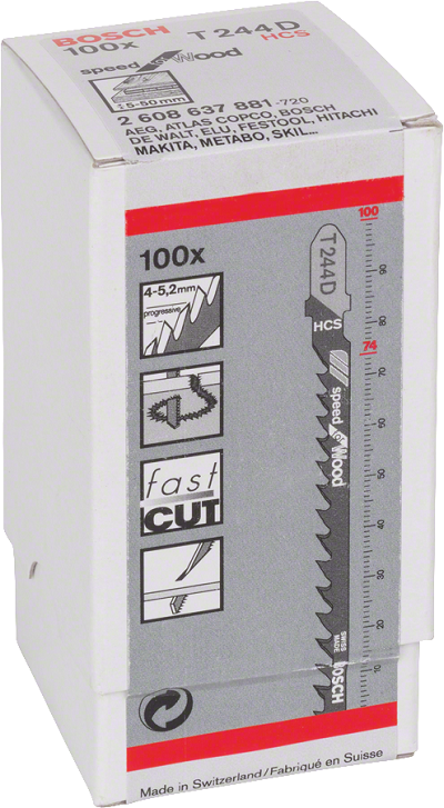 STIKSAVSBLAD T244D 100 STK. - B 2608637881