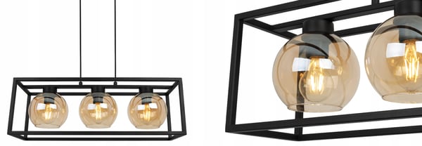 HÄNGANDE LAMPBUR ELEGANT GLASKULA HONUNG