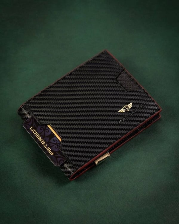Elegant herrplånbok i läder med RFID-system - Peterson