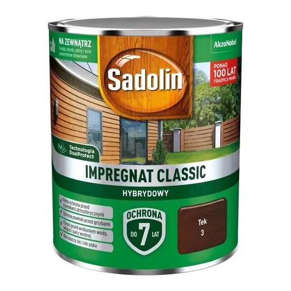 SADOLIN CLASSIC HYBRID IMPRÆGNAT 7 ÅR TEK 2,5L - 5POSER TEK 2,5