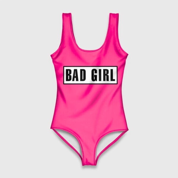 Badedragt, neon monokini, åben ryg, MM Badedragt, neon monokini, åben ryg, MM