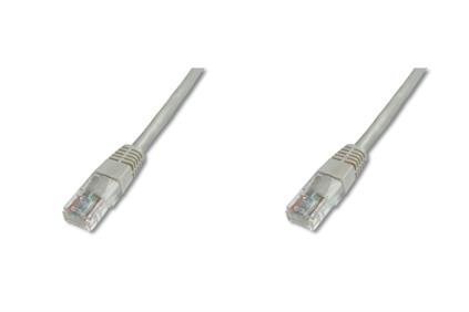 Kytkentäkaapeli UTP cat. 5e 3m PVC harmaa