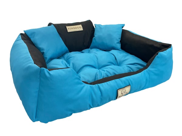 Koirankoppi KINGDOG 130x105 cm personalisoitu vedenpitävä sininen
