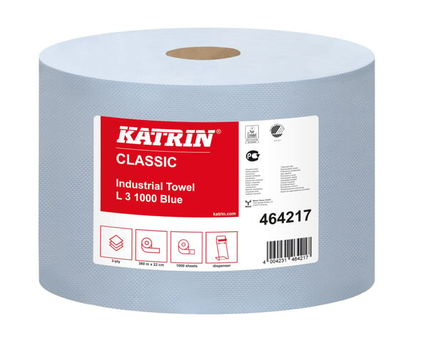 3-in-1 sininen puhdistusliina CLASSIC L, 2 kpl pakkaus