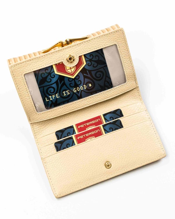 Damplånbok i läder+PU PTN PS108-CRV-2371 Khaki