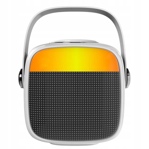 AD 1199 valkoinen karaokekaiutin mikrofonilla - SD/USB/AUX/Bluetooth