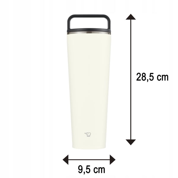 Zojirushi SX-LA89H-WM 890 ml vit termosmugg med handtag