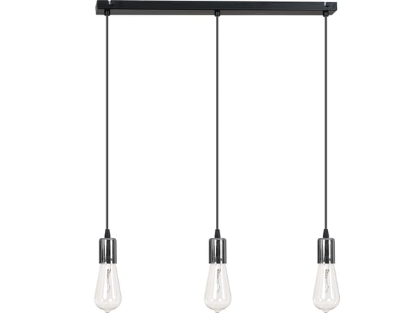 Moderne KROM KOBBER HÆNGELAMPE edison 3 x 60W