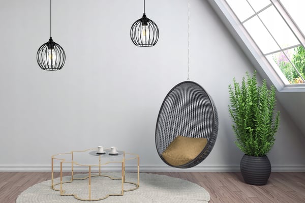 MODERNE LOFTHÆNGELAMPE MED TRÅD