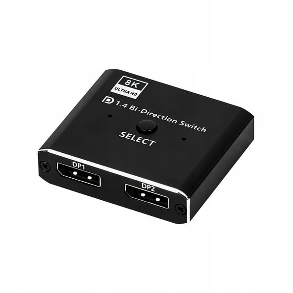 SWITCH DISPLAYPORT 2x1 SPLITTER 1x2 SPLITTER SWITCH 4K 240HZ 144HZ