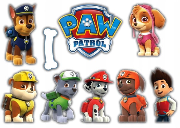 Paw Patrol plastkorg för cykel och scooter