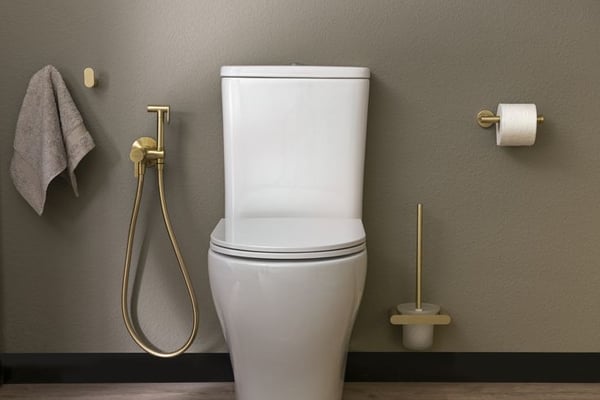Bidetarmatur indbygget bidetarmatur toiletarmatur badeværelse guld