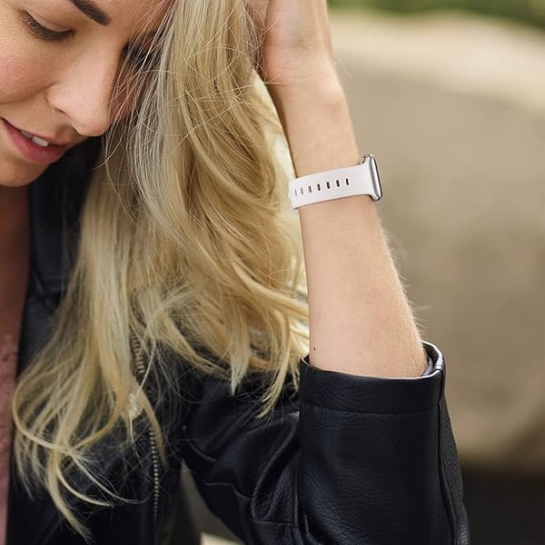 Silikonirannekkeet Apple Watch 1/2/3/4/5/6/7/8/9/SE 38/40/41 -kellolle (4 kpl)