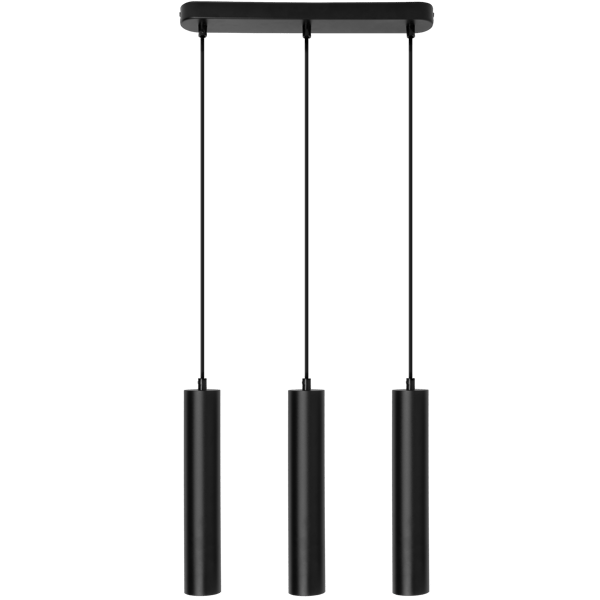Loftslampe 29cm spotlight 3x GU10 LED SOPLO sort LUMILED