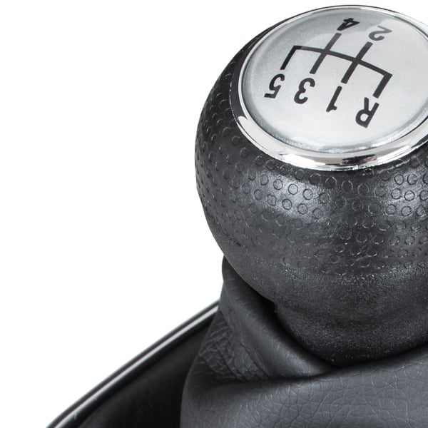 VW Golf IV 98-05 sølvgrå gearkugle med manchet 12 mm åbning