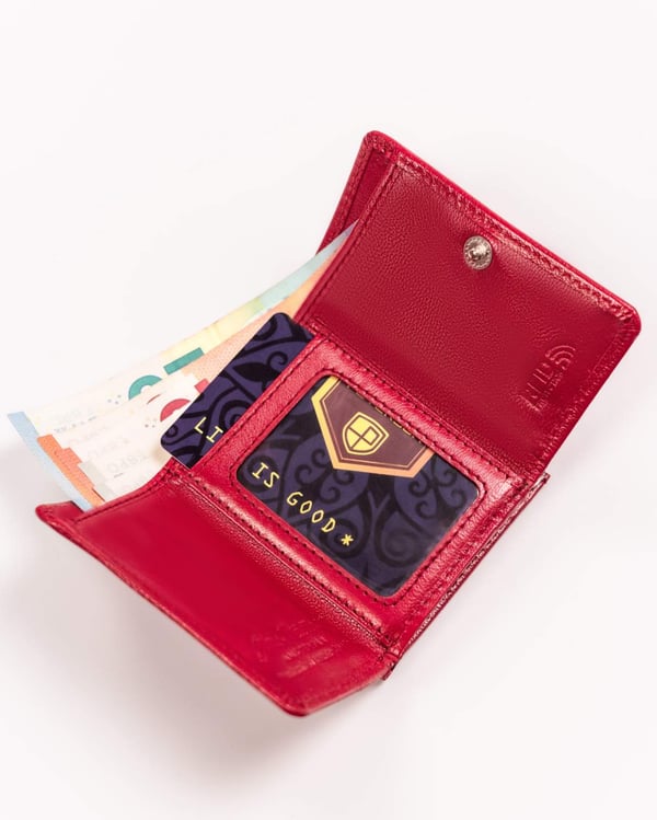 Damepung i læder PTN RD-25-GCL-8749 Magenta