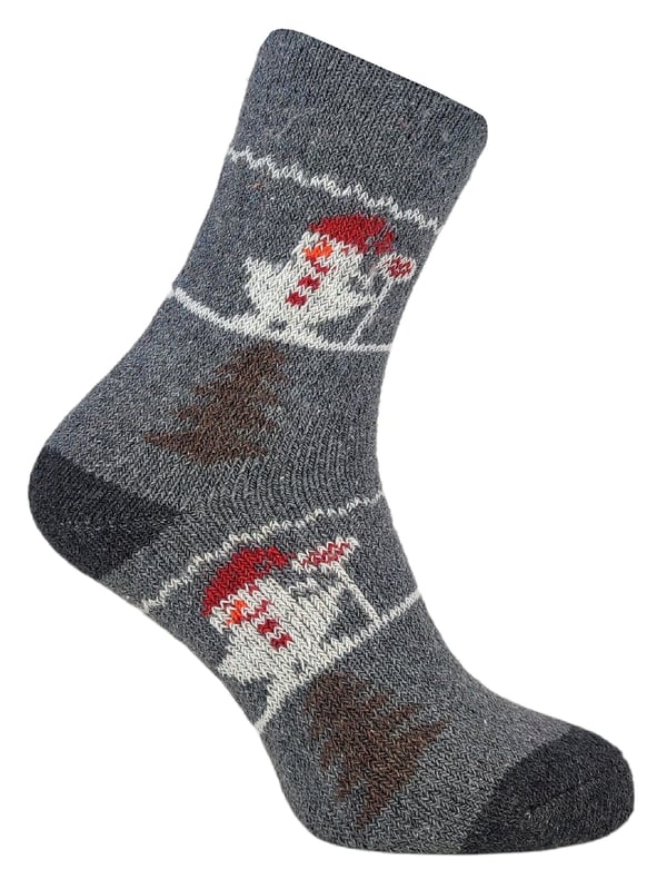 3X Alpaca tykke julesokker uldstrømper 39-42