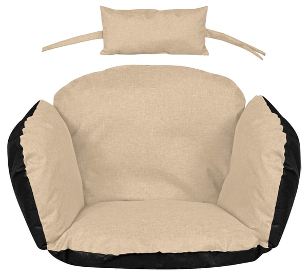 Havepude 112x113 cm til hængestol storkerede vandtæt beige Havepude 112x113 cm til hængestol storkerede vandtæt beige