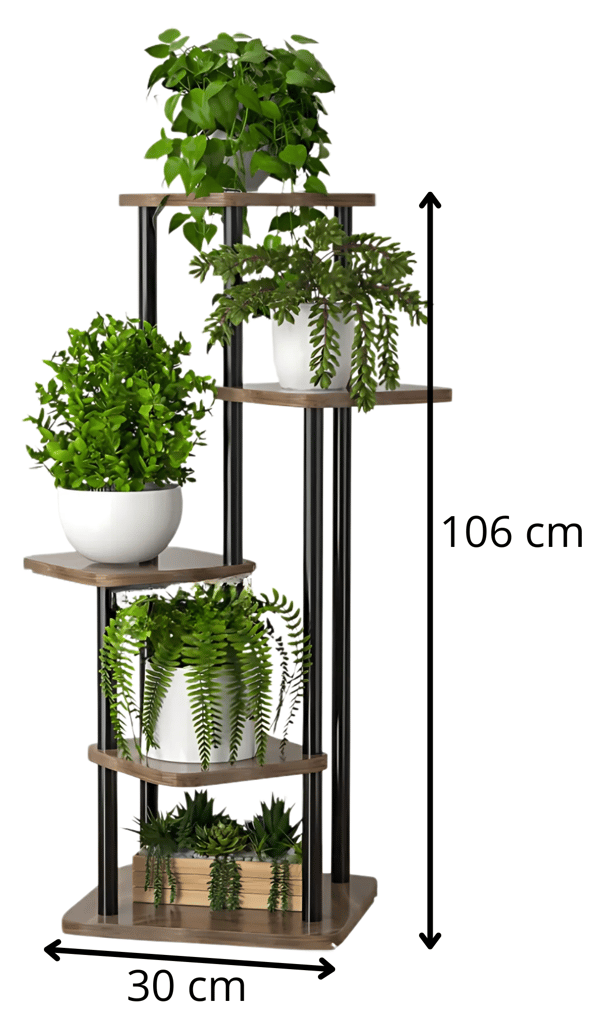 Blomrädd metallständ stående växthydlla 106 cm