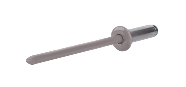 Öppna aluminiumnitnaglar 4,8x12mm RAL 9007