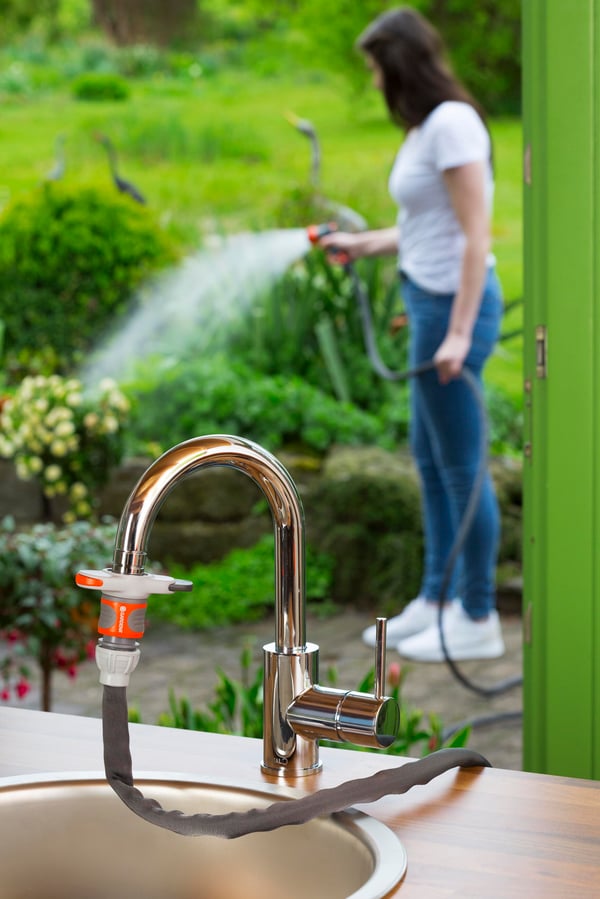 Gardena kranöverförare adapter snabbkoppling till kranar 18210-20 komplett