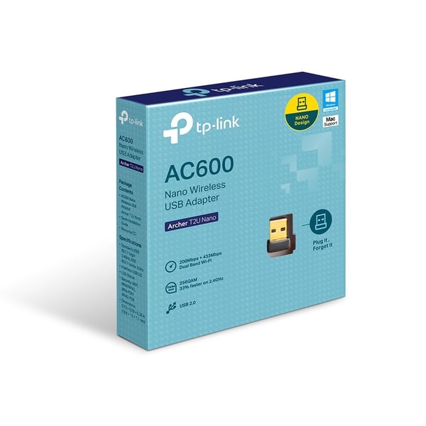TP-Link Archer T2U Nano WiFi AC600 USB-nätverksadapter