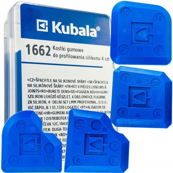 Kubala 1662 - kumikuutiot silikoniprofilointiin 4 kpl Kubala 1662 - kumikuutiot silikoniprofilointiin 4 kpl